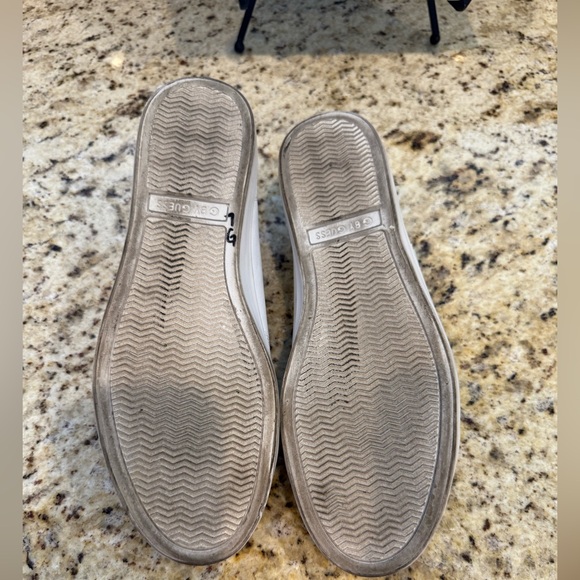 Guess White Sneakers with Multicolor Glitter Size 9 - Picture 6 of 10